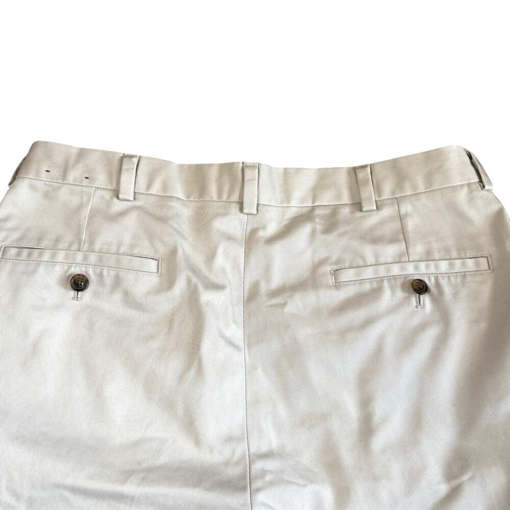 Brooks Brothers Elliot Fit Stretch Cotton Advantage Chino Pants Mens Khaki 35x30 - Picture 7 of 9